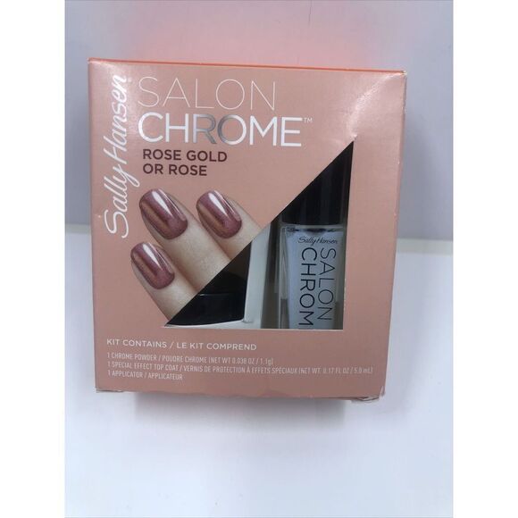 Sally Hansen Salon Chrome 3pc Mini Kit - 200 Rose Gold / Rose - Picture 2 of 11